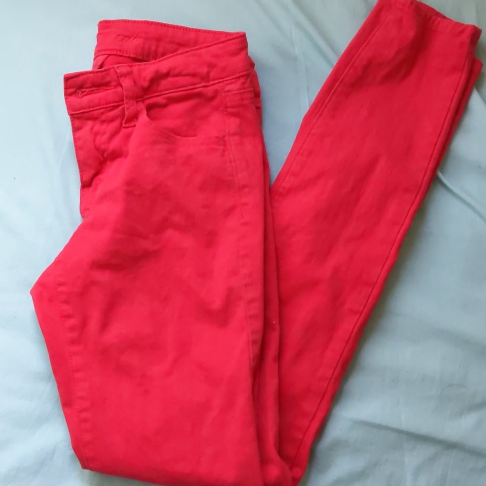 Red American eagle stretch leggings